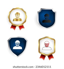Abstract Thief Badge and Label Collection, can be used for business designs, presentation designs or any suitable designs.