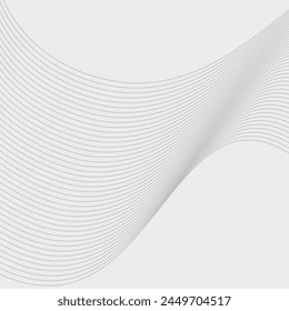 Abstract thin colorful lines on a white background. Colorful blend wavy lines on transparent background, Modern colorful flowing wave lines and glowing moving lines