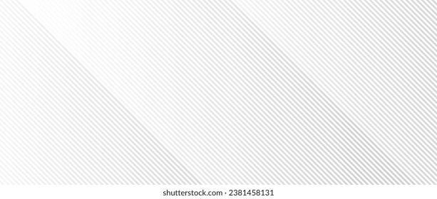 Abstract thin diagonal lines background. Slanted parallel grey stripes wallpaper. Vector tech geometric template texture for banner, poster, presentation, brochure, print, flyer, card, cover, booklet