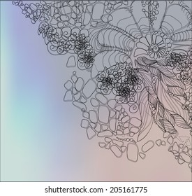 abstract thin line background with blur background