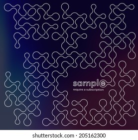 abstract thin line background with blur background