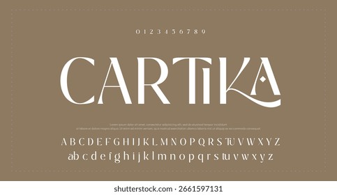 Abstract thin line font alphabet. Minimal modern fonts and numbers. Typography typeface uppercase lowercase and number. vector illustration