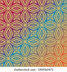 Abstract thin line gradient seamless pattern. Linear ornamental geometric background. Wrapping paper. Vector illustration.            