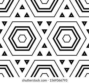 Abstract thin line seamless pattern. Linear ornamental geometric background. Wrapping paper. Vector illustration.          