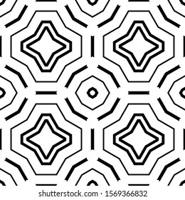 Abstract thin line seamless pattern. Linear ornamental geometric background. Wrapping paper. Vector illustration.          