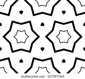 Abstract thin line seamless pattern. Linear ornamental geometric background. Wrapping paper. Vector illustration.           