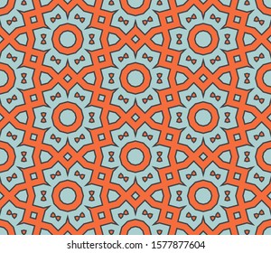 Abstract thin line seamless pattern. Linear ornamental geometric background. Wrapping paper. Vector illustration.           