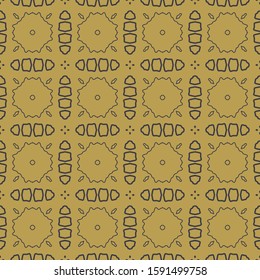 Abstract thin line seamless pattern. Linear ornamental geometric background. Wrapping paper. Vector illustration.             