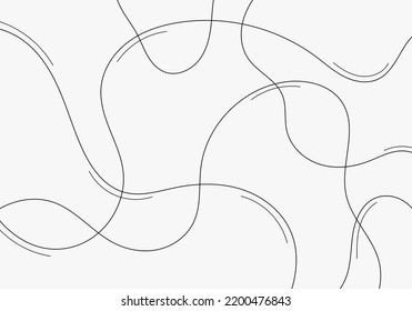 Abstract thin lines wavy illustration free shape temlate. Curve style artwork seamless background. Illustrator