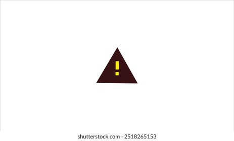 Abstract This is a Exclamation mark icon on white background.