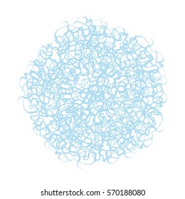 Abstract thread, ink blot, fresco, crackle design element. Vector Illustration