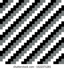 Abstract three color seamless background chevron pattern. Vector illustration.