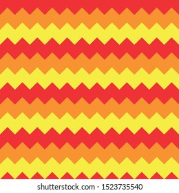 Abstract three color seamless background chevron pattern. Vector illustration.