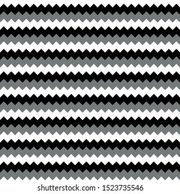Abstract three color seamless background chevron pattern. Vector illustration.