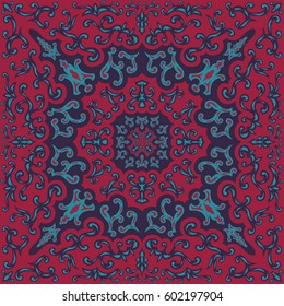 abstract three colors asian modern style pattern
