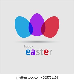 Abstract three eggs design, eps10 Vector.