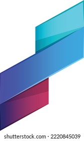 Resumen de la ilustración del logotipo de tres líneas en un estilo moderno y mínimo aislado en el fondo