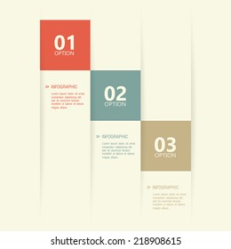 abstract three options on a special background