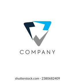 Tecnología abstracta marca industrial identidad de marca de negocios logotipo diseño vectorial plantilla editable
