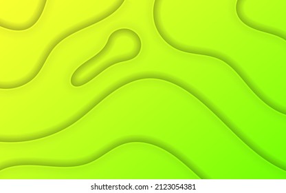 Abstract three-dimensional background with a green-blue gradient