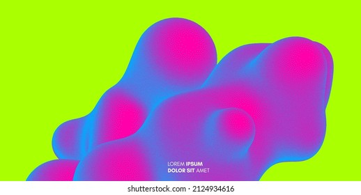 Abstract three-dimensional composition in dotwork style. Pointillism graphic. Dot stipple design. 3D vector illustration with dynamic effect. Template for banner, flyer, poster, cover or brochure.