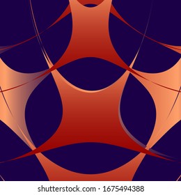 Abstract three-dimensional geometric background. twisted lines in motion. the drawing of the graphics parts