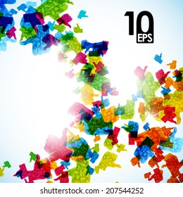abstract thumbs, eps10