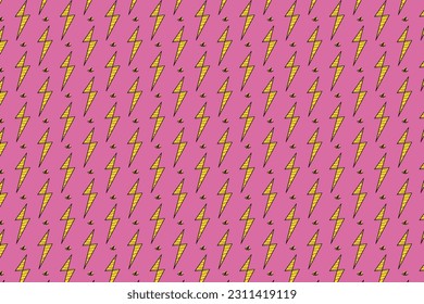 Abstract thunder background in vintage style