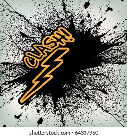 abstract thunder grunge background design