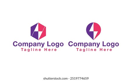 Abstract Thunder Power Logo Design