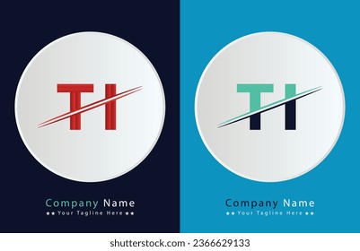 Abstract Ti letter logo design template. Vector Logo Illustration.