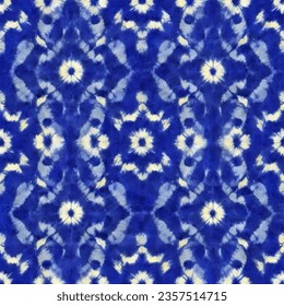 Abstract tie dye Shibori seamless pattern.Abstract Geometric seamless pattern.Geometric tie dye Shibori style for fabric,textile,background,texture,tiles,interior decoration.Tie dye Shibori fashion 