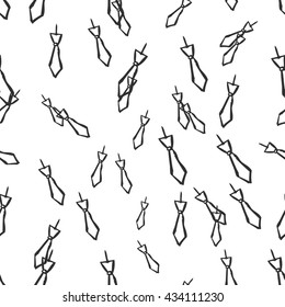 Abstract tie seamless pattern. Vector illustration.