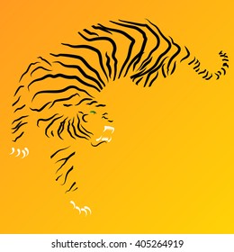 Abstract Tiger Background