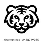 Abstract Tiger Face Illustration vector