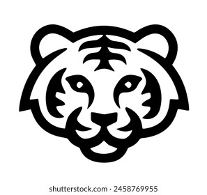 Abstract Tiger Face Illustration vector