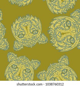Abstract tiger pattern jungle tropical