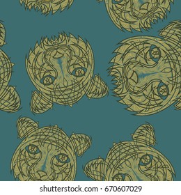 Abstract tiger pattern jungle tropical