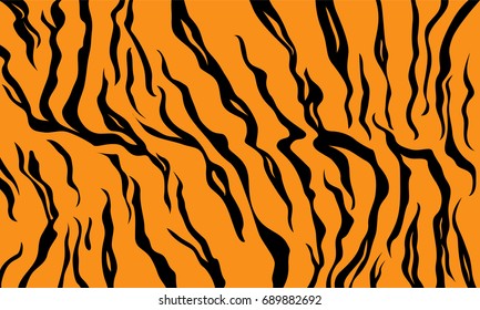 Animal Skin Tiger Stripes Abstract Pattern Stock Vector (Royalty Free ...