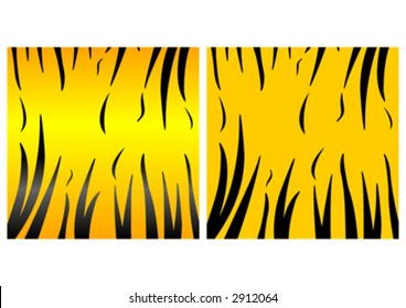 Abstract tiger skin pattern. Two versions. With solid and gradient colors.