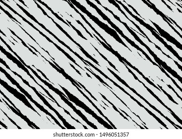 Abstract tiger skin seamless pattern for print design. Vector illustration black and white wallpaper.