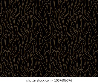 Abstract Tiger Skin Seamless Vector Pattern. Geometric fur texture. Repeating background.