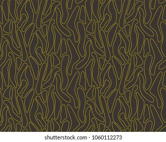Abstract Tiger Skin Seamless Vector Pattern. Geometric fur texture. Repeating background.