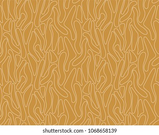 Abstract Tiger Skin Seamless Vector Pattern. Geometric fur texture. Repeating background.