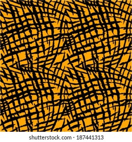 Abstract tiger skin seamless vector pattern