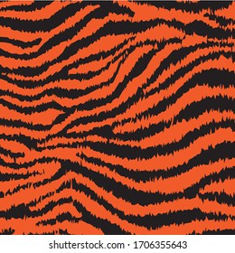 Abstract Tiger Skin Vector Pattern