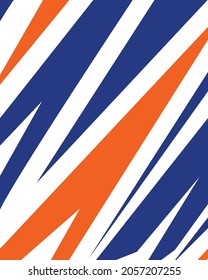 Resumen del fondo de las franjas de tigre. El fondo es de color naranja neón y azul.