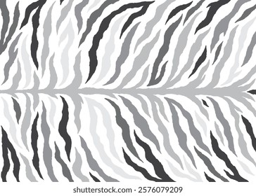 Abstract tiger stripes pattern design, vector illustration background. wildlife fur skin design illustration.