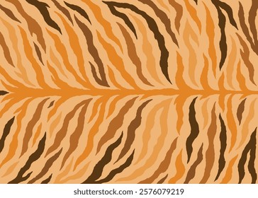 Abstract tiger stripes pattern design, vector illustration background. wildlife fur skin design illustration.