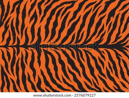Abstract tiger stripes pattern design, vector illustration background. wildlife fur skin design illustration.